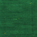 Square Abstract Green Modern Rug, abs4120grn