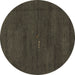 Round Abstract Brown Modern Rug, abs4120brn