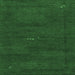 Square Abstract Emerald Green Modern Rug, abs4120emgrn