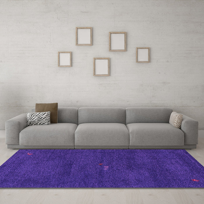 Machine Washable Abstract Pink Modern Rug in a Living Room, wshabs4120pnk