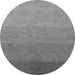 Round Machine Washable Abstract Gray Modern Rug, wshabs4121gry