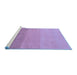 Sideview of Machine Washable Abstract Blue Modern Rug, wshabs4121blu