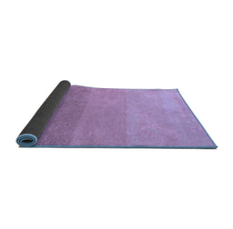 Sideview of Abstract Blue Modern Rug, abs4121blu