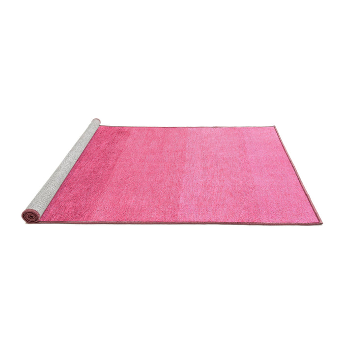 Sideview of Machine Washable Abstract Pink Modern Rug, wshabs4121pnk