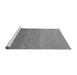 Sideview of Machine Washable Abstract Gray Modern Rug, wshabs4121gry