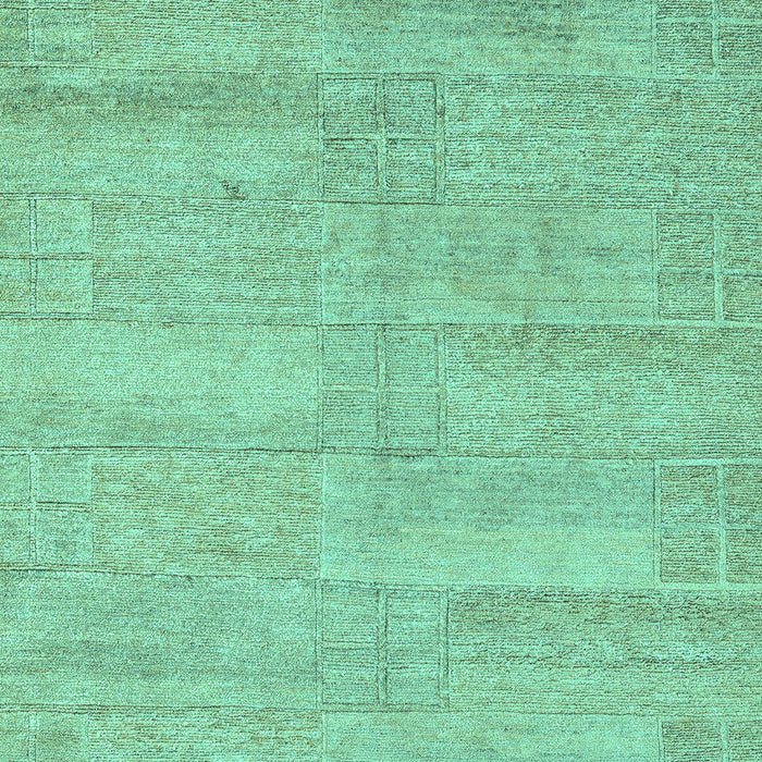 Machine Washable Solid Turquoise Modern Area Rugs, wshabs4122turq