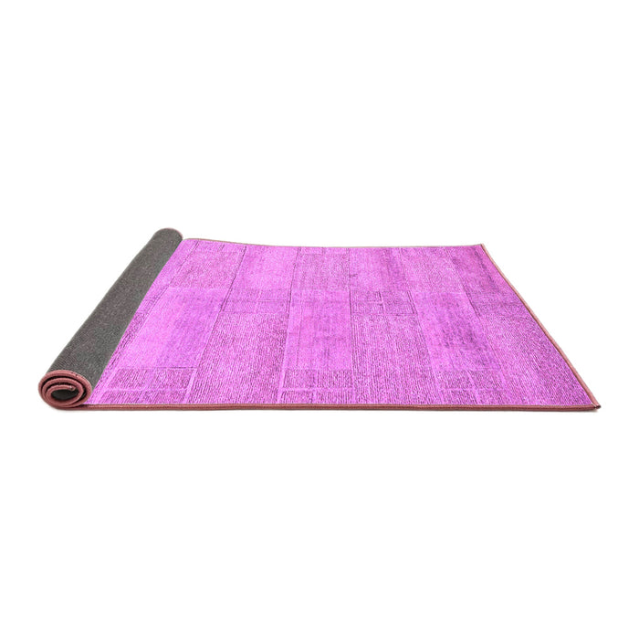 Sideview of Solid Purple Modern Rug, abs4122pur
