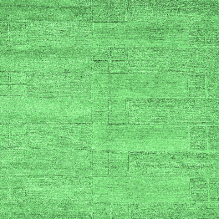 Square Solid Emerald Green Modern Rug, abs4122emgrn