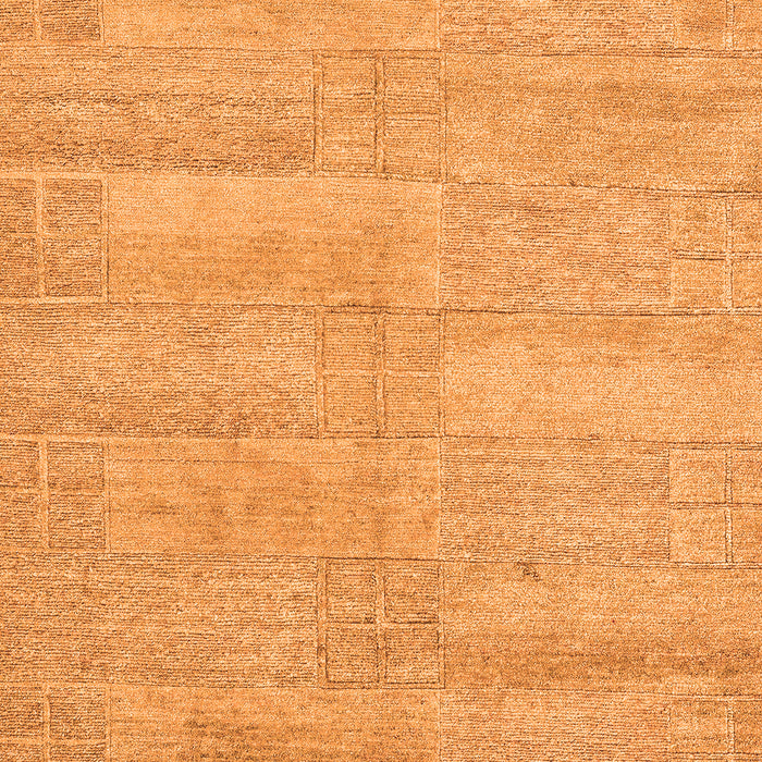 Solid Orange Modern Rug, abs4122org