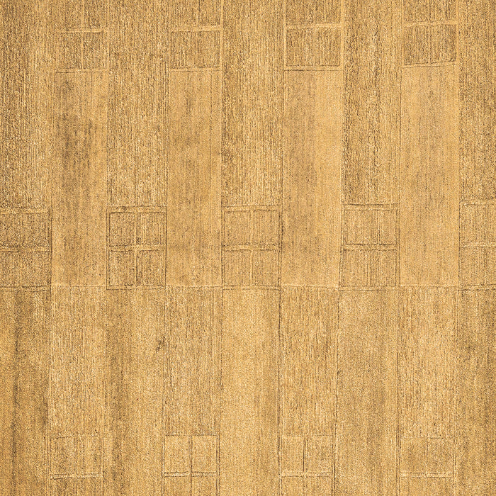 Square Solid Brown Modern Rug, abs4122brn