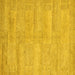 Square Solid Yellow Modern Rug, abs4122yw