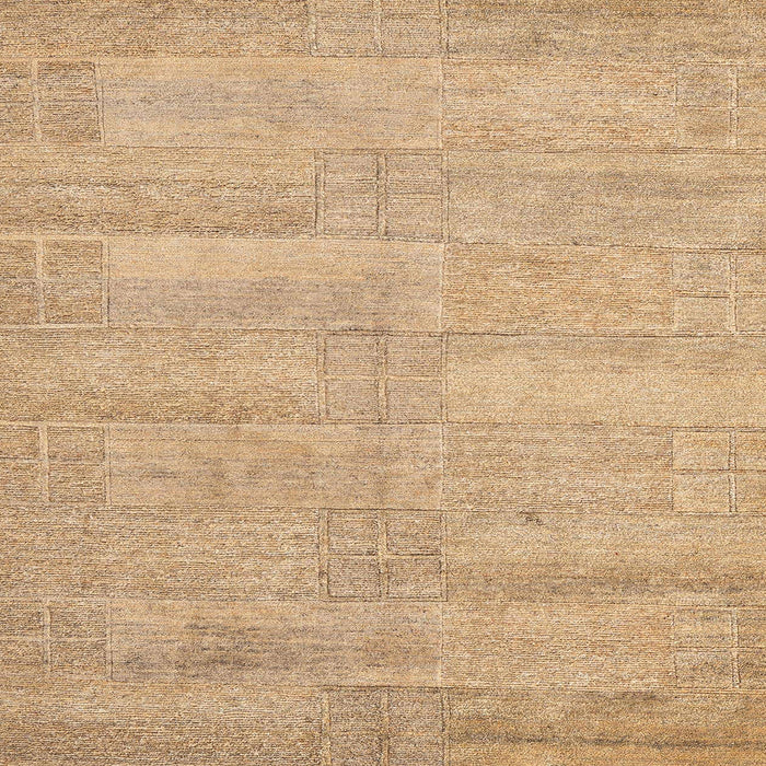 Square Machine Washable Abstract Bronze Brown Rug, wshabs4122