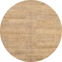 Round Machine Washable Abstract Bronze Brown Rug, wshabs4122