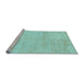 Sideview of Machine Washable Solid Light Blue Modern Rug, wshabs4123lblu