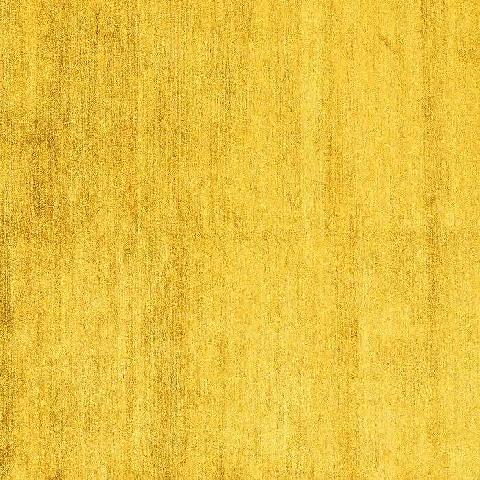 Square Solid Yellow Modern Rug, abs4123yw