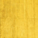 Square Solid Yellow Modern Rug, abs4123yw