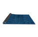 Sideview of Abstract Blue Modern Rug, abs4124