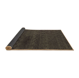 Sideview of Abstract Brown Modern Rug, abs4124brn