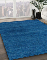 Abstract Blue Modern Rug, abs4124