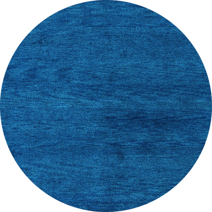 Round Machine Washable Abstract Light Blue Modern Rug, wshabs4124lblu
