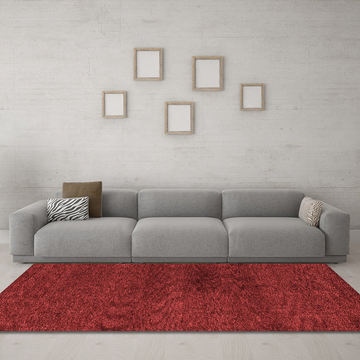 Modern Red Washable Rugs