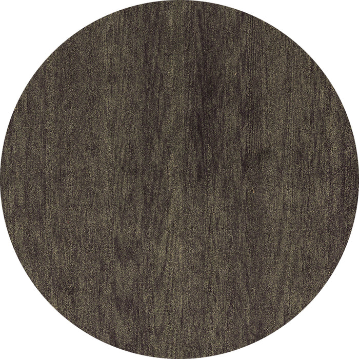 Round Machine Washable Abstract Brown Modern Rug, wshabs4124brn
