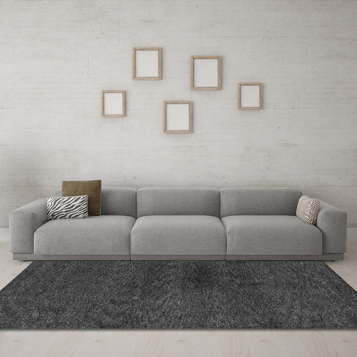Machine Washable Abstract Gray Modern Rug in a Living Room,, wshabs4124gry