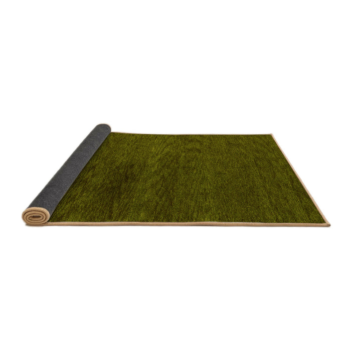 Sideview of Abstract Yellow Modern Rug, abs4124yw
