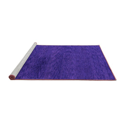 Sideview of Machine Washable Abstract Pink Modern Rug, wshabs4124pnk
