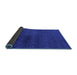 Sideview of Abstract Blue Modern Rug, abs4124blu