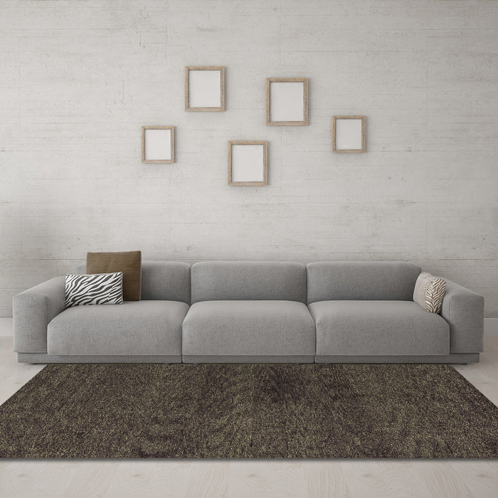 Machine Washable Abstract Brown Modern Rug in a Living Room,, wshabs4124brn