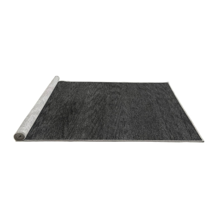 Sideview of Machine Washable Abstract Gray Modern Rug, wshabs4124gry