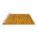 Sideview of Machine Washable Abstract Orange Rug, wshabs4125