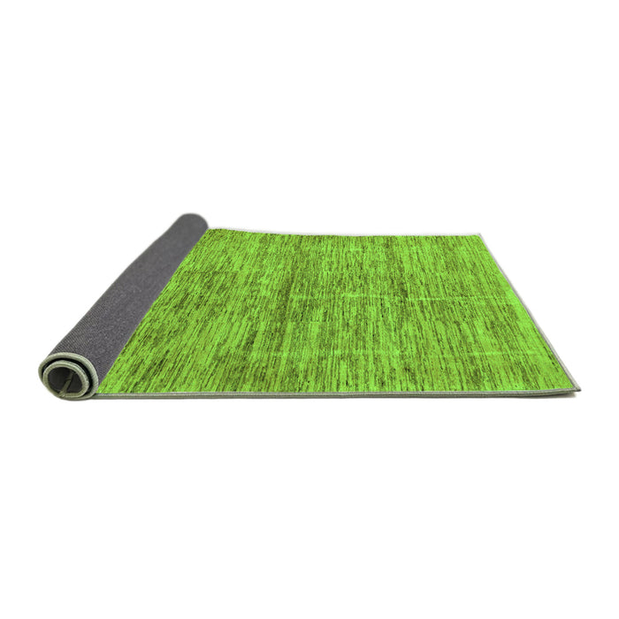 Sideview of Abstract Green Modern Rug, abs4125grn