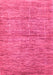 Machine Washable Abstract Pink Modern Rug, wshabs4125pnk