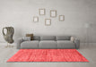 Modern Red Washable Rugs