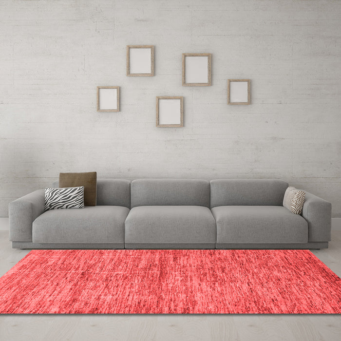 Modern Red Washable Rugs
