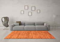 Machine Washable Abstract Orange Modern Rug, wshabs4125org