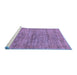 Sideview of Machine Washable Abstract Blue Modern Rug, wshabs4125blu