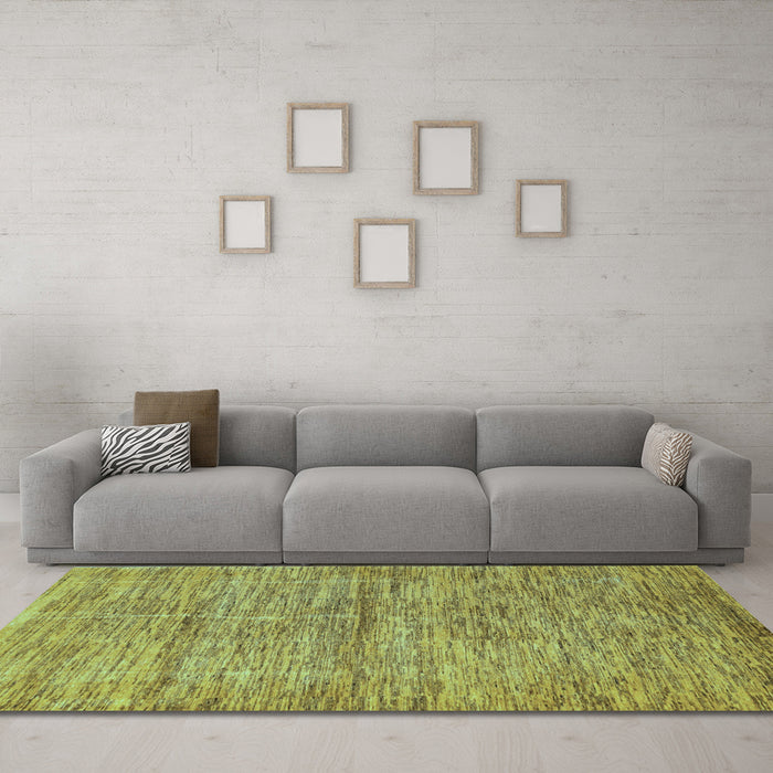 Machine Washable Abstract Light Blue Modern Rug in a Living Room, wshabs4125lblu