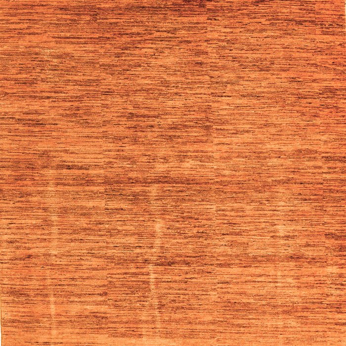 Square Machine Washable Abstract Orange Modern Area Rugs, wshabs4125org