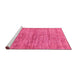 Sideview of Machine Washable Abstract Pink Modern Rug, wshabs4125pnk