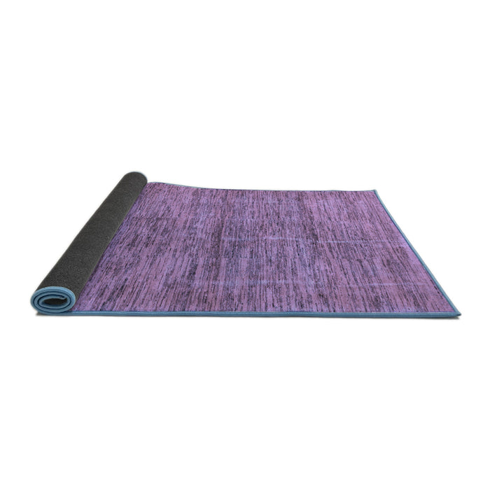 Sideview of Abstract Blue Modern Rug, abs4125blu