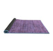 Sideview of Abstract Blue Modern Rug, abs4125blu