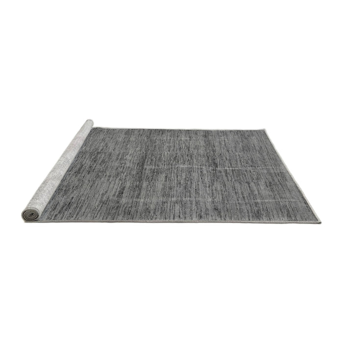 Sideview of Machine Washable Abstract Gray Modern Rug, wshabs4125gry