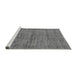 Sideview of Machine Washable Abstract Gray Modern Rug, wshabs4125gry