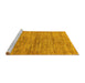 Sideview of Machine Washable Abstract Yellow Modern Rug, wshabs4125yw