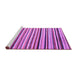 Sideview of Machine Washable Abstract Purple Modern Area Rugs, wshabs4126pur