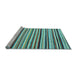 Sideview of Machine Washable Abstract Light Blue Modern Rug, wshabs4126lblu