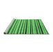 Sideview of Machine Washable Abstract Emerald Green Modern Area Rugs, wshabs4126emgrn